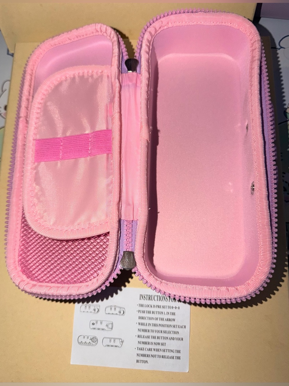 🔒NWOT Kuromi Pastel Character Pencil Case - Picture 4 of 6